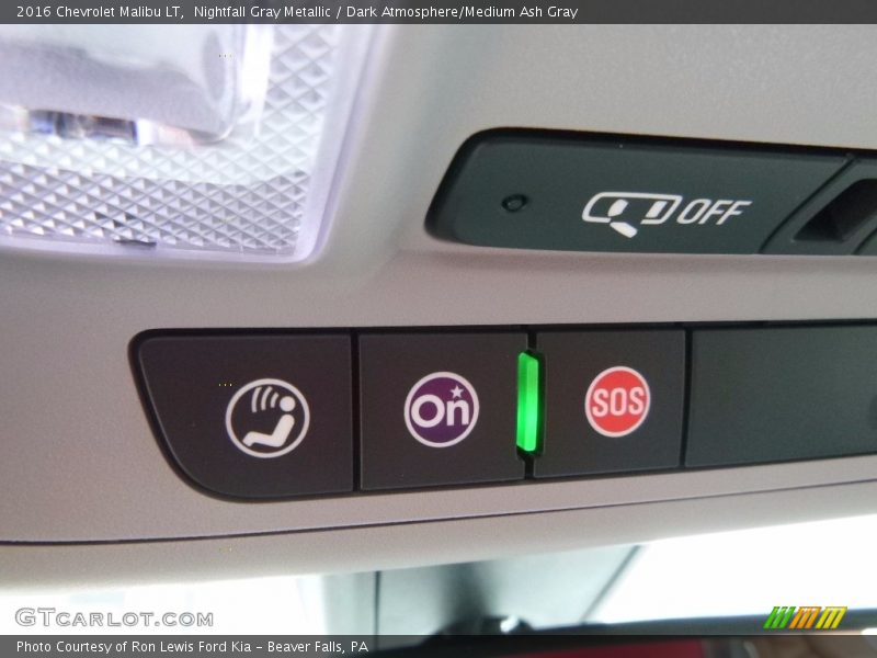 Nightfall Gray Metallic / Dark Atmosphere/Medium Ash Gray 2016 Chevrolet Malibu LT