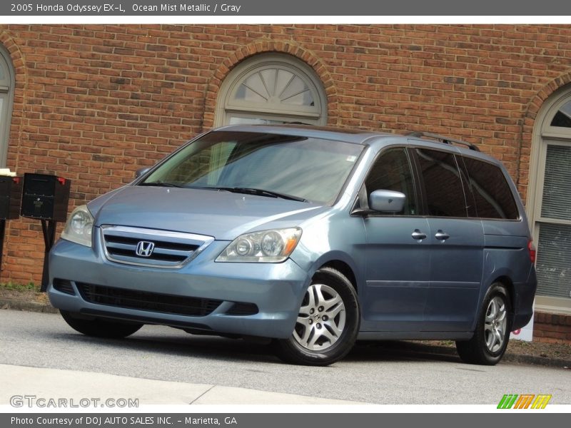 Ocean Mist Metallic / Gray 2005 Honda Odyssey EX-L
