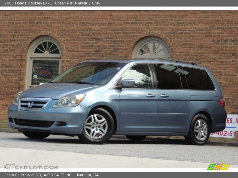 Ocean Mist Metallic / Gray 2005 Honda Odyssey EX-L