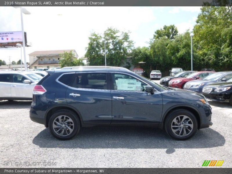 Arctic Blue Metallic / Charcoal 2016 Nissan Rogue SL AWD