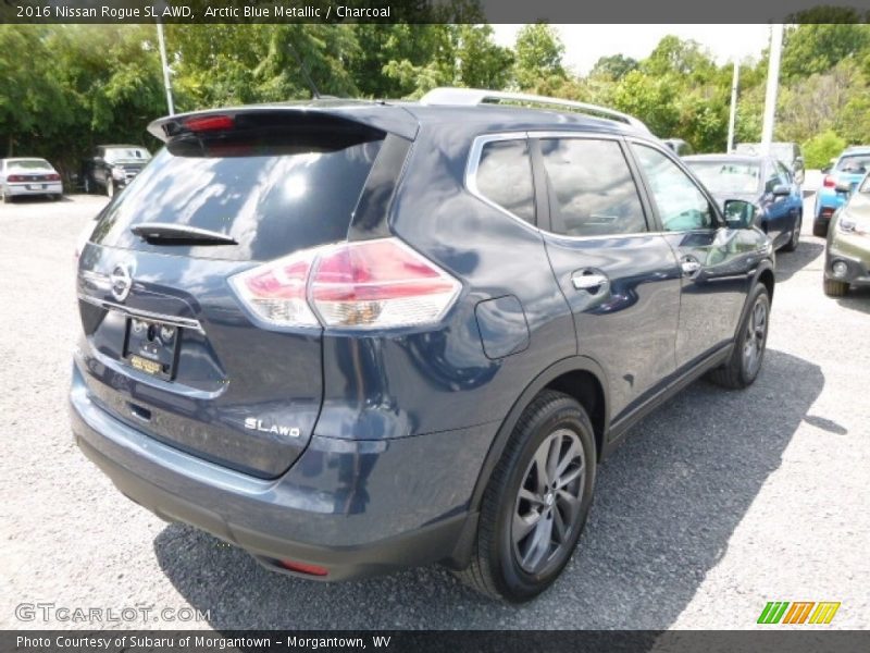 Arctic Blue Metallic / Charcoal 2016 Nissan Rogue SL AWD