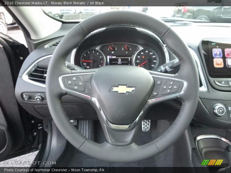 Mosaic Black Metallic / Jet Black 2016 Chevrolet Malibu LT