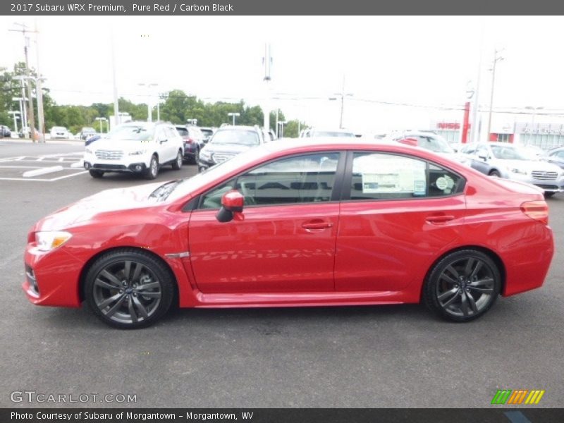 Pure Red / Carbon Black 2017 Subaru WRX Premium