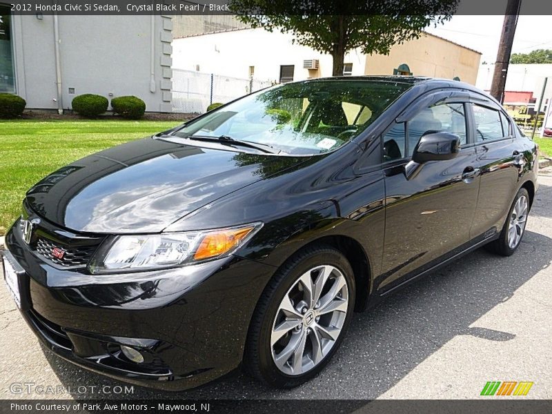 Crystal Black Pearl / Black 2012 Honda Civic Si Sedan