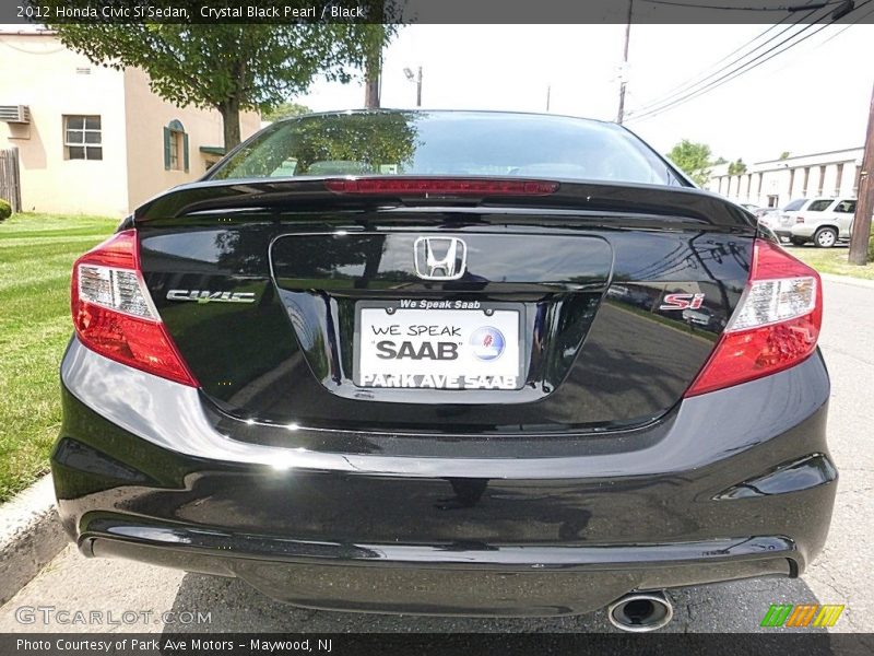 Crystal Black Pearl / Black 2012 Honda Civic Si Sedan