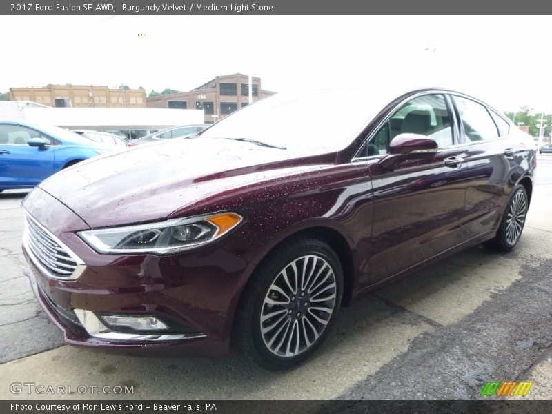 Burgundy Velvet / Medium Light Stone 2017 Ford Fusion SE AWD