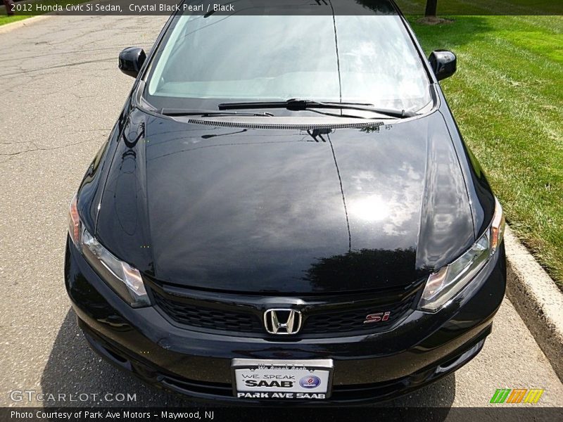 Crystal Black Pearl / Black 2012 Honda Civic Si Sedan