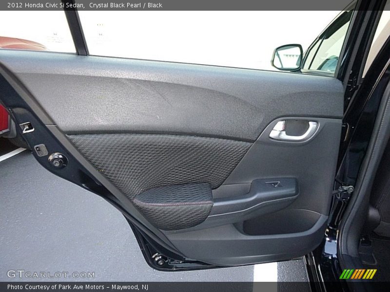 Crystal Black Pearl / Black 2012 Honda Civic Si Sedan