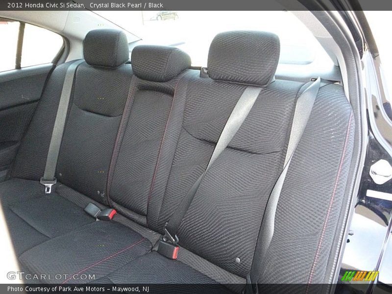 Crystal Black Pearl / Black 2012 Honda Civic Si Sedan