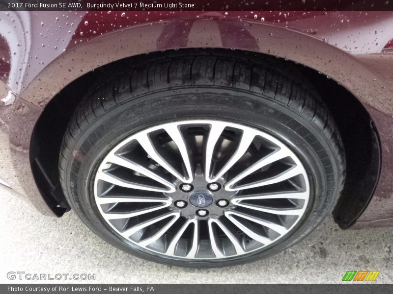 Burgundy Velvet / Medium Light Stone 2017 Ford Fusion SE AWD