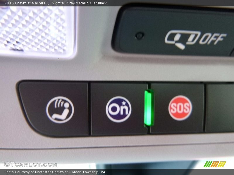 Nightfall Gray Metallic / Jet Black 2016 Chevrolet Malibu LT