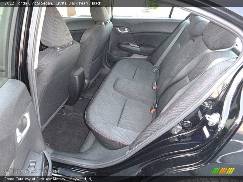 Crystal Black Pearl / Black 2012 Honda Civic Si Sedan