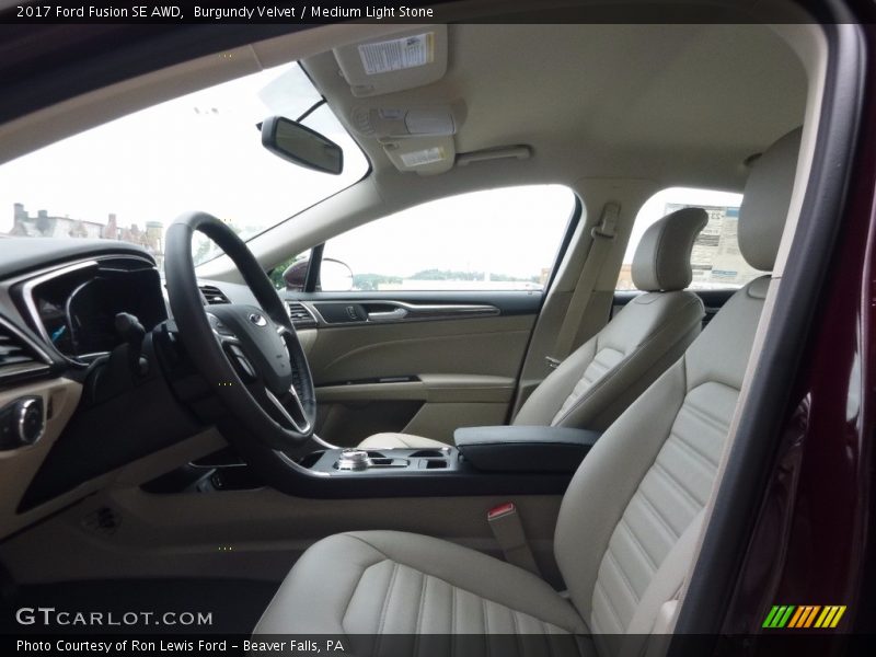 Burgundy Velvet / Medium Light Stone 2017 Ford Fusion SE AWD