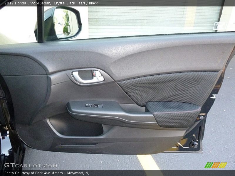 Crystal Black Pearl / Black 2012 Honda Civic Si Sedan
