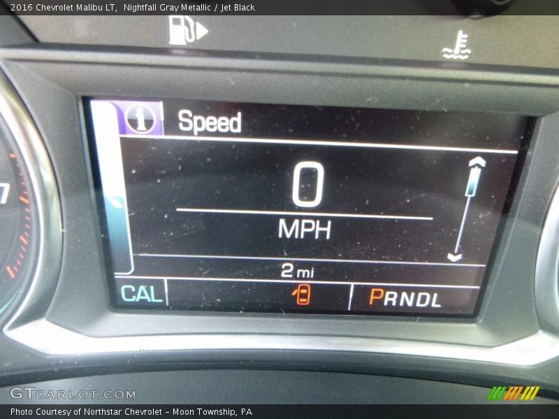 Nightfall Gray Metallic / Jet Black 2016 Chevrolet Malibu LT