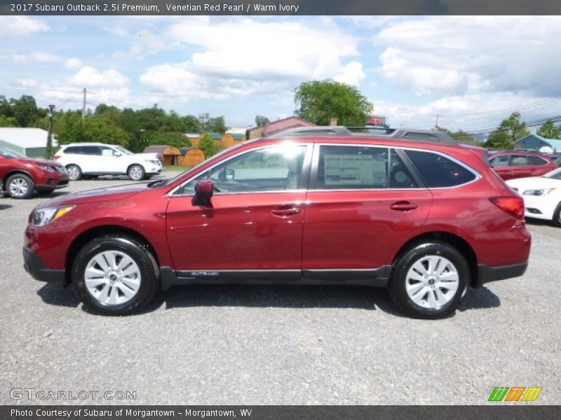 Venetian Red Pearl / Warm Ivory 2017 Subaru Outback 2.5i Premium