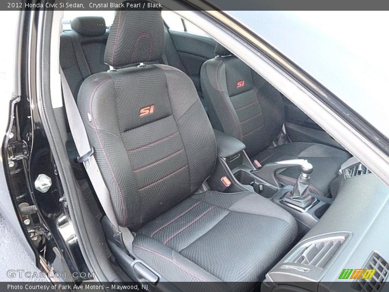 Crystal Black Pearl / Black 2012 Honda Civic Si Sedan