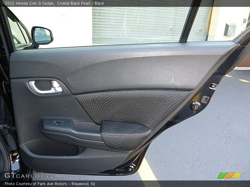 Crystal Black Pearl / Black 2012 Honda Civic Si Sedan