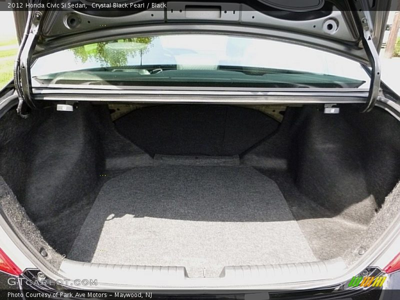 Crystal Black Pearl / Black 2012 Honda Civic Si Sedan