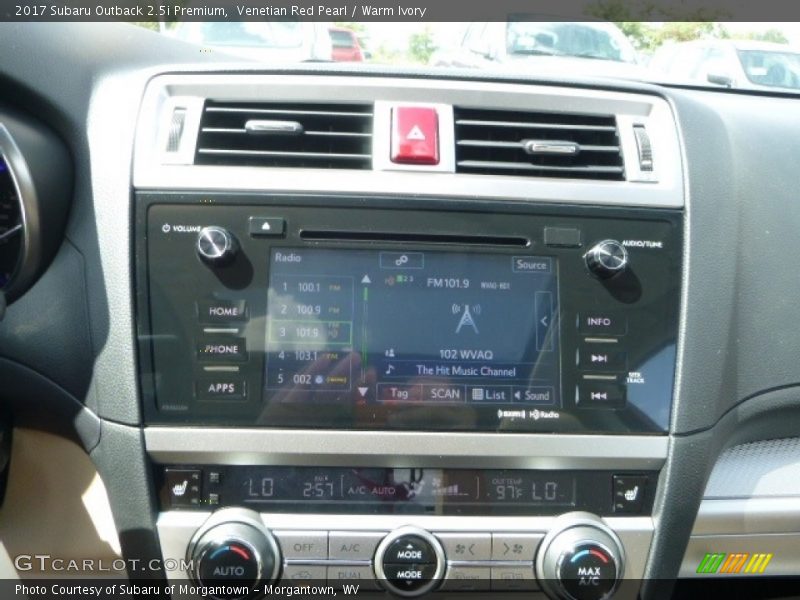 Venetian Red Pearl / Warm Ivory 2017 Subaru Outback 2.5i Premium