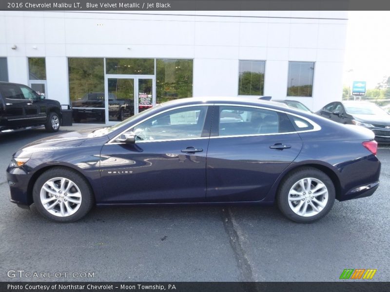 Blue Velvet Metallic / Jet Black 2016 Chevrolet Malibu LT