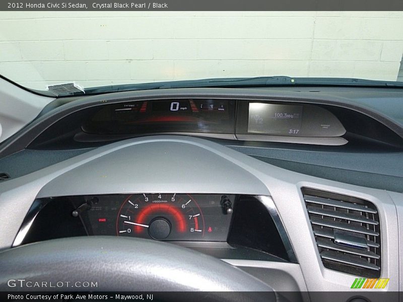 Crystal Black Pearl / Black 2012 Honda Civic Si Sedan