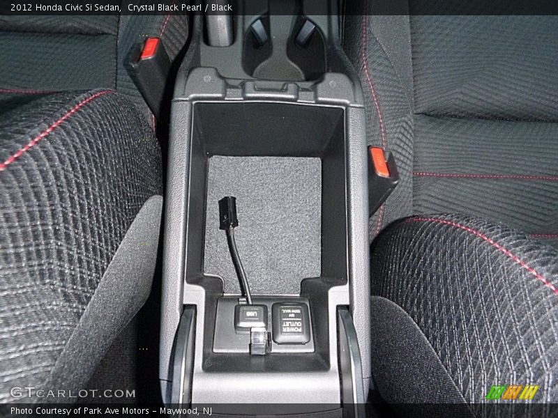 Crystal Black Pearl / Black 2012 Honda Civic Si Sedan