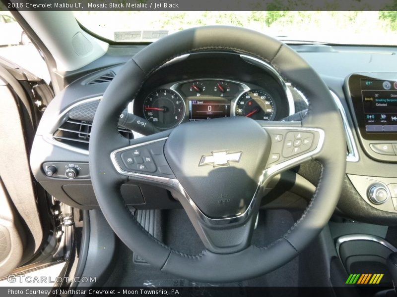 Mosaic Black Metallic / Jet Black 2016 Chevrolet Malibu LT