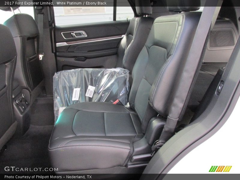 White Platinum / Ebony Black 2017 Ford Explorer Limited