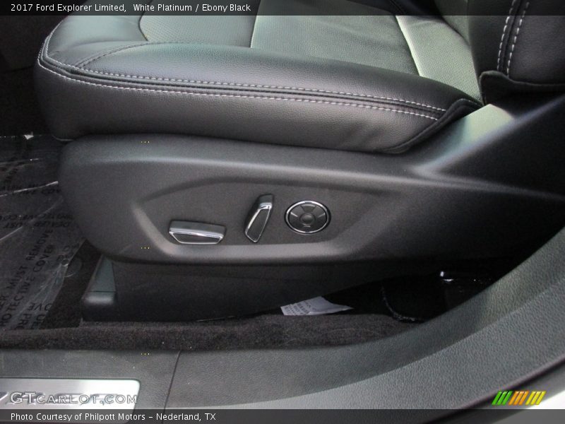 White Platinum / Ebony Black 2017 Ford Explorer Limited