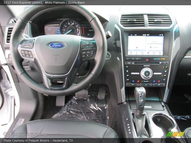 White Platinum / Ebony Black 2017 Ford Explorer Limited