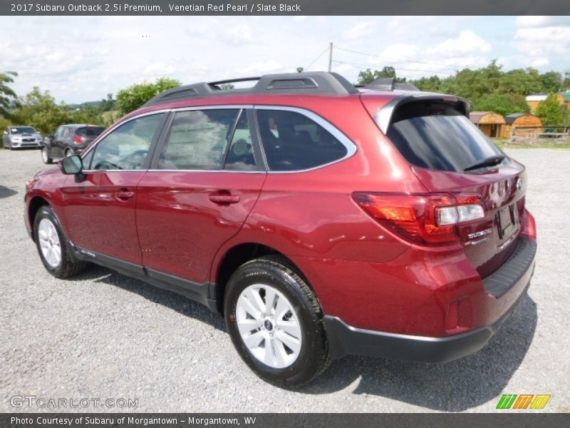 Venetian Red Pearl / Slate Black 2017 Subaru Outback 2.5i Premium