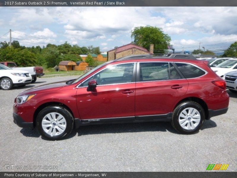 Venetian Red Pearl / Slate Black 2017 Subaru Outback 2.5i Premium