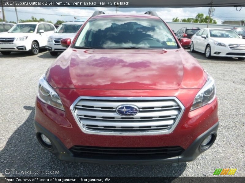 Venetian Red Pearl / Slate Black 2017 Subaru Outback 2.5i Premium