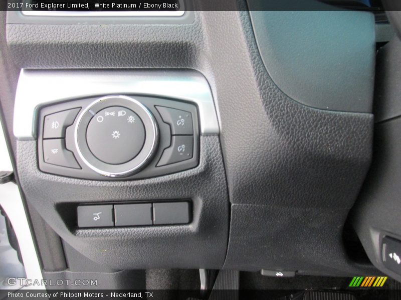 White Platinum / Ebony Black 2017 Ford Explorer Limited
