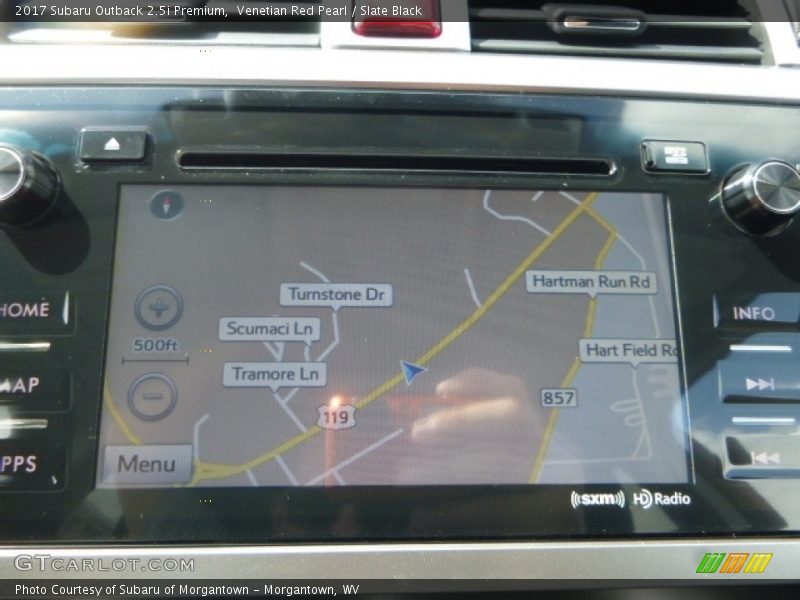 Venetian Red Pearl / Slate Black 2017 Subaru Outback 2.5i Premium