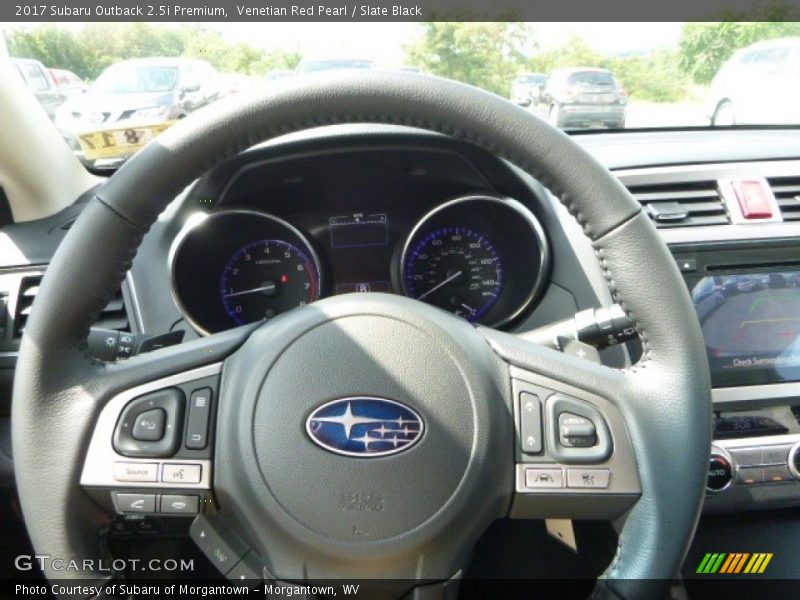 Venetian Red Pearl / Slate Black 2017 Subaru Outback 2.5i Premium