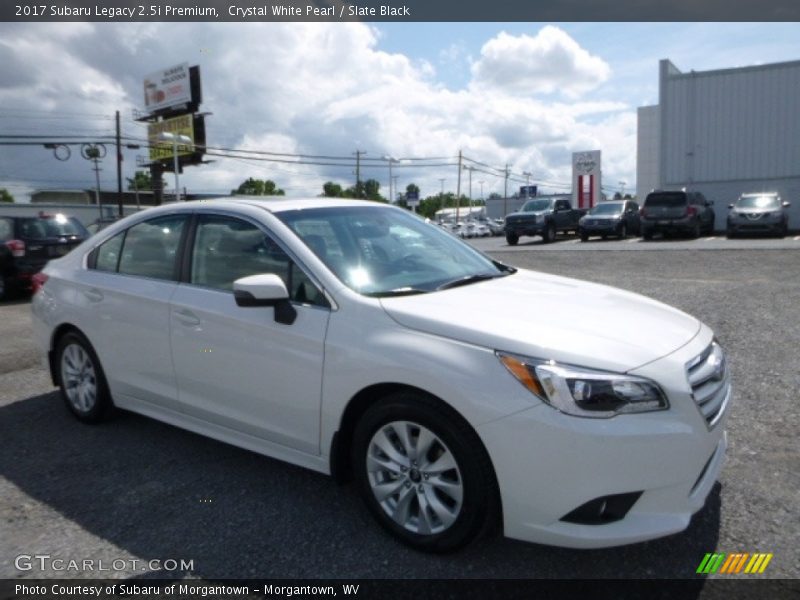 Crystal White Pearl / Slate Black 2017 Subaru Legacy 2.5i Premium
