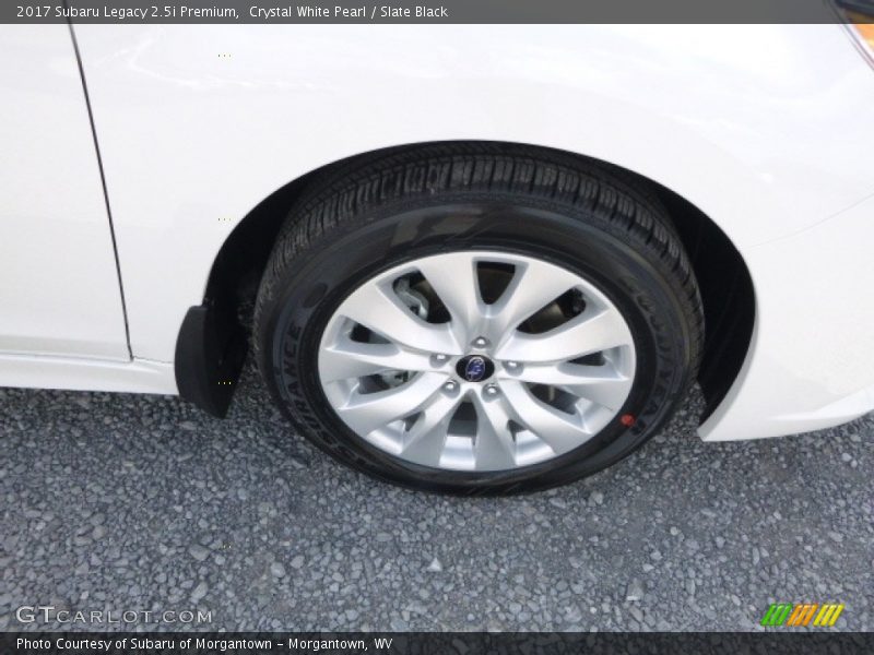 Crystal White Pearl / Slate Black 2017 Subaru Legacy 2.5i Premium