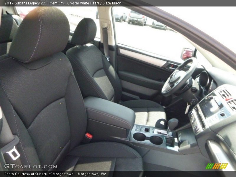 Crystal White Pearl / Slate Black 2017 Subaru Legacy 2.5i Premium