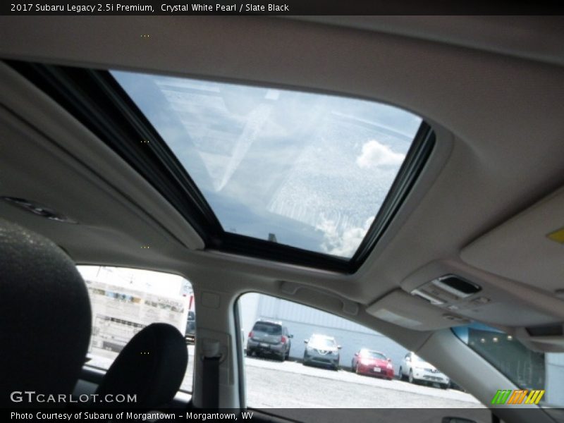 Crystal White Pearl / Slate Black 2017 Subaru Legacy 2.5i Premium