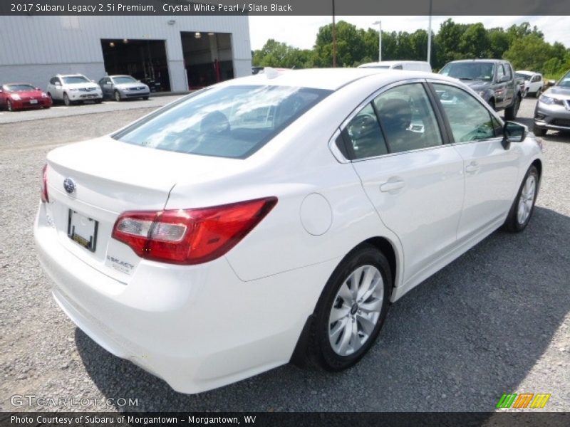 Crystal White Pearl / Slate Black 2017 Subaru Legacy 2.5i Premium