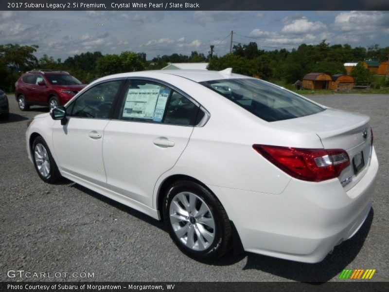 Crystal White Pearl / Slate Black 2017 Subaru Legacy 2.5i Premium