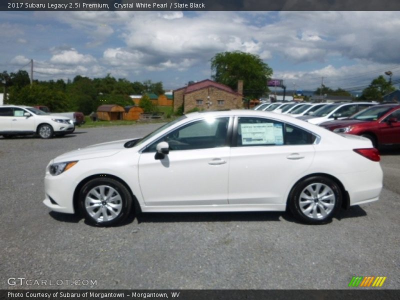 Crystal White Pearl / Slate Black 2017 Subaru Legacy 2.5i Premium