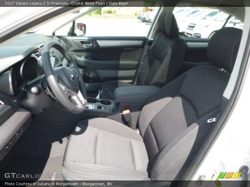 Crystal White Pearl / Slate Black 2017 Subaru Legacy 2.5i Premium