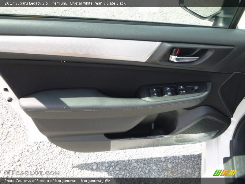 Crystal White Pearl / Slate Black 2017 Subaru Legacy 2.5i Premium
