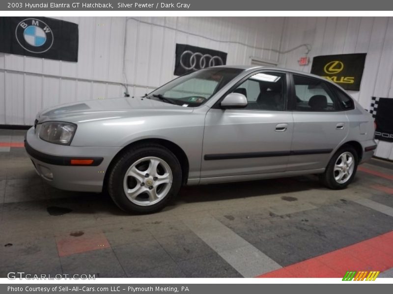 Silver Pewter / Dark Gray 2003 Hyundai Elantra GT Hatchback