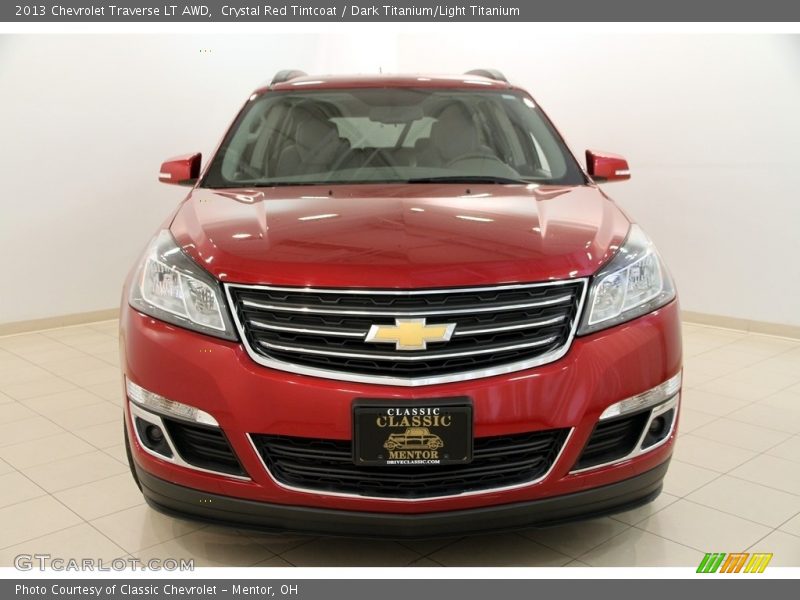 Crystal Red Tintcoat / Dark Titanium/Light Titanium 2013 Chevrolet Traverse LT AWD