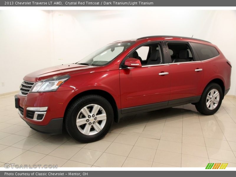 Crystal Red Tintcoat / Dark Titanium/Light Titanium 2013 Chevrolet Traverse LT AWD