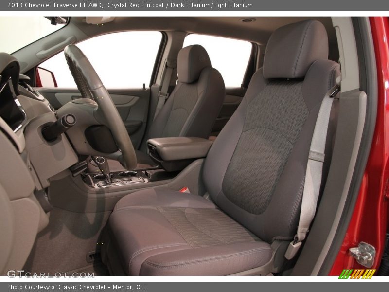 Crystal Red Tintcoat / Dark Titanium/Light Titanium 2013 Chevrolet Traverse LT AWD